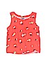 Old Navy 100% Cotton Red Sleeveless T-Shirt 3-6 MO / 6 MO - photo 1