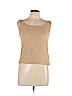Dana Buchman 100% Silk Tan Sleeveless Silk Top Size 10 (petite) - photo 1