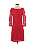 Diane von Furstenberg Red Cocktail Dress Size 8 - photo 1