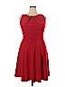 Alyx 100% Polyester Red Casual Dress Size 18 - photo 1