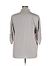 Calvin Klein Gray 3/4 Sleeve Blouse Size XL - photo 2