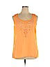 Maurices 100% Polyester Orange Sleeveless Blouse Size XL - photo 1