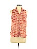 Lush 100% Polyester Orange Sleeveless Blouse Size M - photo 1