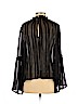 Lush 100% Polyester Black Long Sleeve Blouse Size S - photo 2