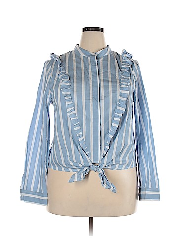 POPSUGAR Long Sleeve Button-Down Shirt (view 1)