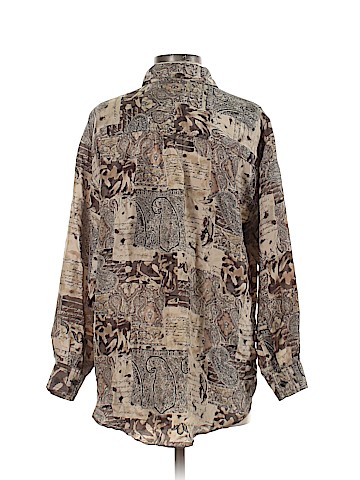 Whistles Long Sleeve Silk Top (view 2)