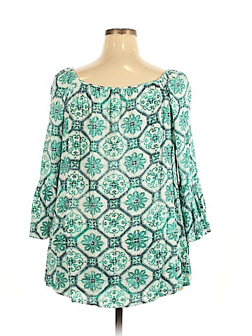 New Directions 3/4 Sleeve Top (view 2)