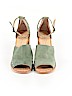 Chinese Laundry 100% Leather Green Heels Size 9 - photo 2