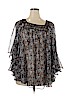 Daniel Rainn Brown Long Sleeve Blouse Size 1X - photo 1