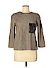 Zara Basic Brown Long Sleeve Blouse Size M - photo 1