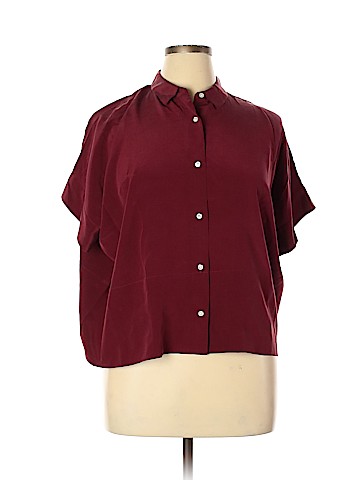 Everlane Short Sleeve Silk Top (view 1)