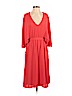 BCBGMAXAZRIA 100% Polyester Orange Casual Dress Size XS - photo 1