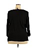 Karen Scott 100% Cotton Black Pullover Sweater Size 2X - photo 2