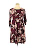 French Grey Burgundy Casual Dress Size XL - photo 1