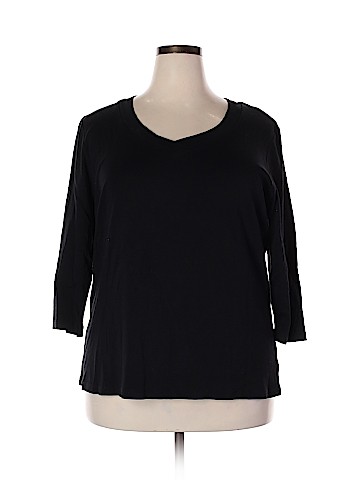 St. John's Bay 3/4 Sleeve Top (view 1)