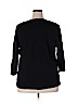 St. John's Bay 100% Cotton Black 3/4 Sleeve Top Size 2X - photo 2