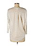 H&M 100% Polyester Ivory Long Sleeve Henley Size M - photo 2