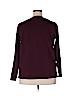 Lands' End 100% Baumwolle Burgundy 3/4 Sleeve Top Size 20W- 22W - photo 2