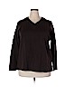 Lands' End 100% Baumwolle Brown Long Sleeve Top Size 2X - photo 1