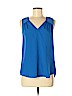 Daniel Rainn 100% Polyester Blue Sleeveless Blouse Size M (petite) - photo 1