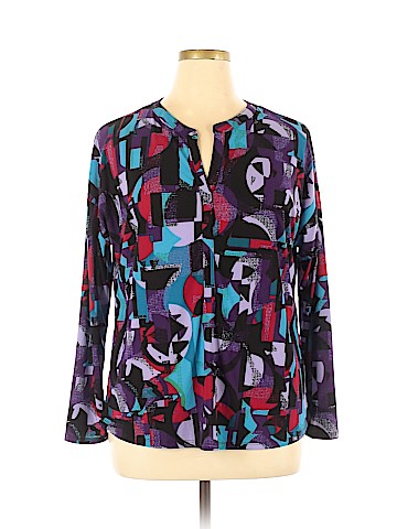 Dana Buchman Long Sleeve Top (view 1)