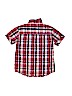 Nautica Checkered-gingham Red Short Sleeve Button-Down Shirt Size 8 - photo 2