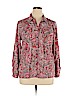 Notations Pink Long Sleeve Button-Down Shirt Size XL - photo 1