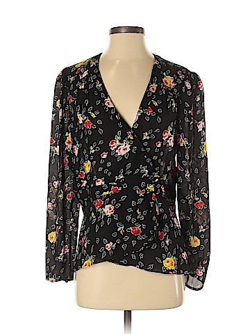 Veronica Beard Long Sleeve Silk Top (view 1)