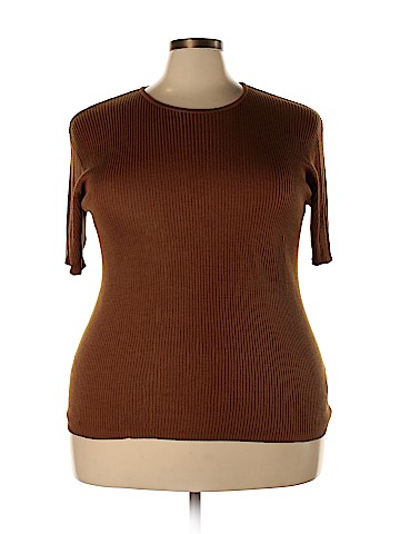 Peter Nygard Short Sleeve Silk Top (view 1)