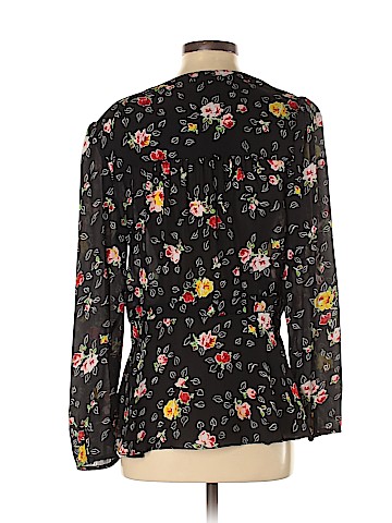 Veronica Beard Long Sleeve Silk Top (view 2)