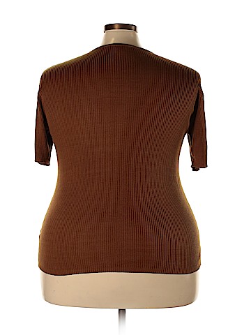 Peter Nygard Short Sleeve Silk Top (view 2)