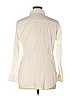 New York & Company 100% Cotton White Long Sleeve Button-Down Shirt Size XL - photo 2