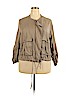 Ava & Viv 100% Lyocell Tan Jacket Size 2X - photo 1