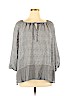 Fred David Gray 3/4 Sleeve Blouse Size 1X - photo 1