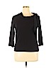 David Brooks Black 3/4 Sleeve Top Size XL - photo 1