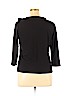 David Brooks Black 3/4 Sleeve Top Size XL - photo 2