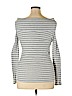 New York & Company Gray Long Sleeve Top Size XL - photo 2