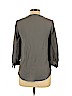 L'Agence 100% Polyester Gray 3/4 Sleeve Blouse Size XL (4) - photo 2
