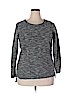 Per Se Gray Sweatshirt Size 1X - photo 1
