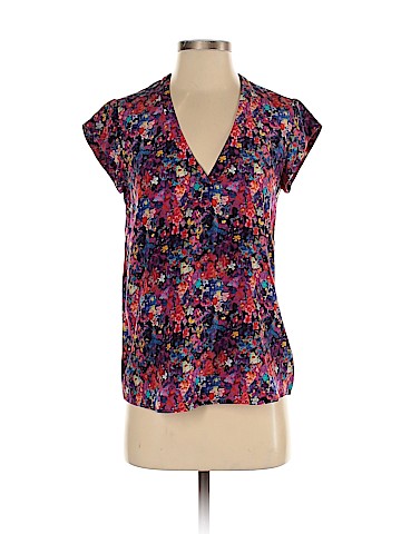 Joie Short Sleeve Silk Top (view 1)