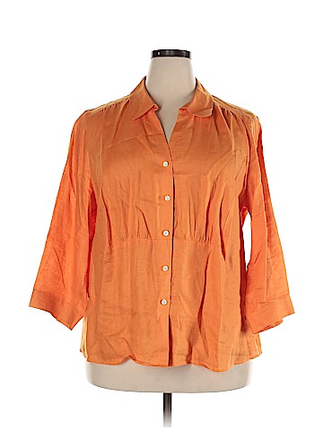 Talbots 3/4 Sleeve Button-Down Shirt (view 1)