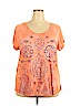 Lucky Brand Pink Short Sleeve T-Shirt Size 2X - photo 1