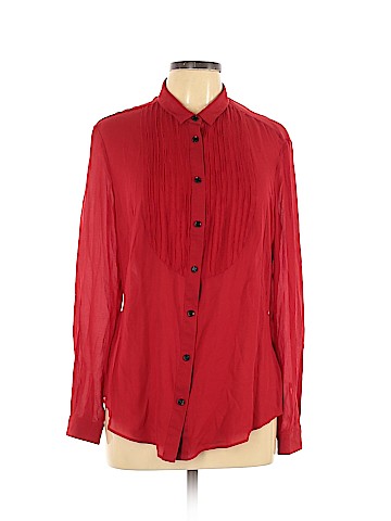 Burberry Long Sleeve Silk Top (view 1)
