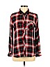 Rails 100% Rayon Red Long Sleeve Button-Down Shirt Size S - photo 1