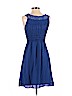 Studio M 100% Polyester Blue Casual Dress Size M - photo 2