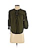 No Boundaries 100% Rayon Green 3/4 Sleeve Blouse Size S - photo 1