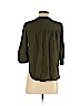 No Boundaries 100% Rayon Green 3/4 Sleeve Blouse Size S - photo 2