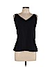 Jaeger Black Sleeveless Blouse Size L - photo 1