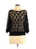 Derek Heart Black Long Sleeve Top Size L - photo 1
