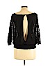 Derek Heart Black Long Sleeve Top Size L - photo 2